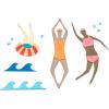 Sizzix Thinlits Die Set – Synchronized Swimmers #2 by Catherine Pooler