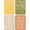 Sizzix Thinlits Die Set 4PK Infinite Doodles #2 | 666524 | Metal, Wafer-Thin Cutting Dies for Scrapbooking, Embossing, Journalling, Silver