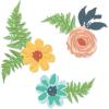 Sizzix Thinlits Die Set Flowers & Fern, Multicolor, One Size