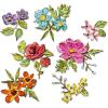 Sizzix Thinlits Dies by Tim Holtz 14/Pkg – Brushstroke Flowers Mini