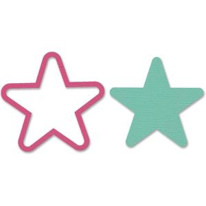 Sizzix Framelits Die Set 2PK Star, 665250, Multicolor