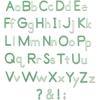 Sizzix Thinlits Die Set 92PK-Essential Type by Lisa Jones, 665335, Multicolor
