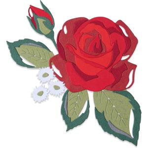 SIZZIX ELLISON THINLITS Dies LAYRD, Layered Rose