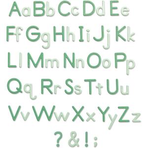Sizzix Thinlits Die Set 92PK-Essential Type by Lisa Jones, 665335, Multicolor