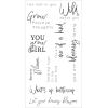 Sizzix Clear Stamps Set Born to Bloom, Multicolor, One Size
