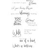 Sizzix Clear Stamps Set Born to Bloom, Multicolor, One Size