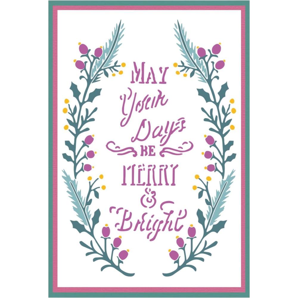 image:imageSizzix A6 Layered Stencils Merry amp Bright 3 by Jen Long