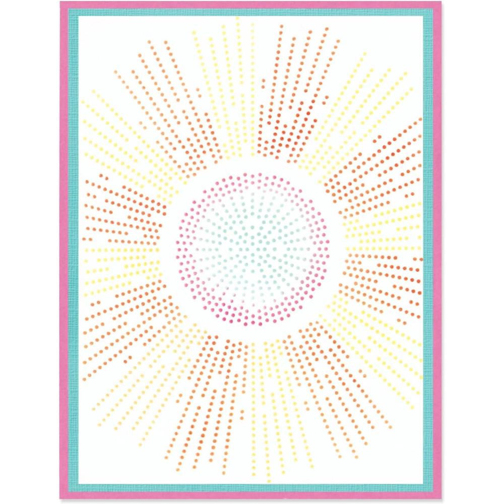 image:imageSizzix A6 Stencil Cosmopolitan Shine Bright 2 by Stacey Park Multicolor One Size