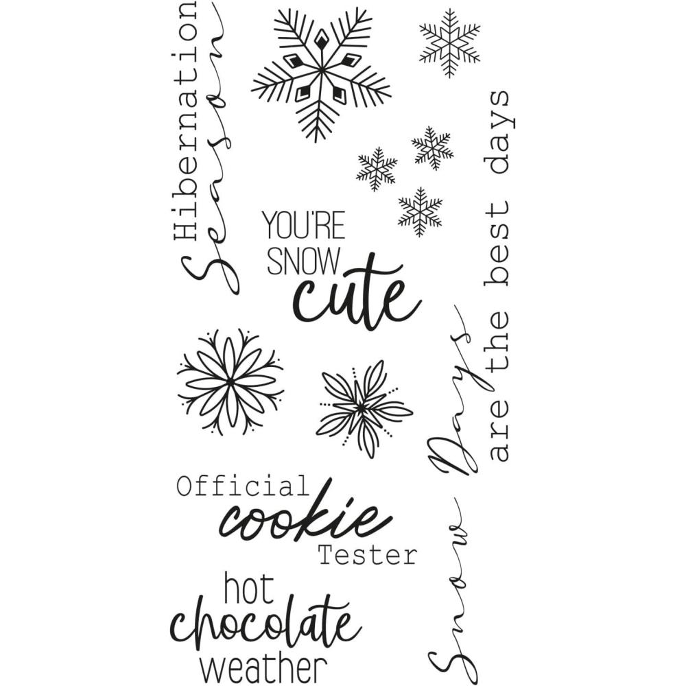 image:imageSizzix Clear Stamps 10PK Winter Sentiments by Jennifer Ogborn 665977 Chapter 3 2022 Multicolor