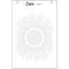 Sizzix A6 Stencil Cosmopolitan, Shine Bright #2 by Stacey Park, Multicolor, One Size