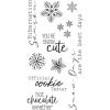 Sizzix Clear Stamps 10PK Winter Sentiments by Jennifer Ogborn | 665977 | Chapter 3 2022, Multicolor