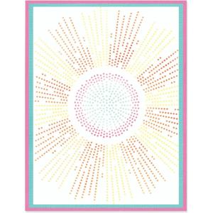 Sizzix A6 Stencil Cosmopolitan, Shine Bright #2 by Stacey Park, Multicolor, One Size