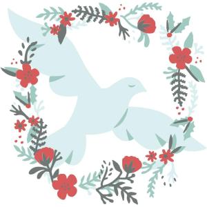 Sizzix Layered Reusable Stencils for Crafts 4PK Dove | 664931 | Chapter 4 2022