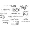 Sizzix Clear Stamps Set 19PK – Happy Everything Sentiment by Catherine Pooler
