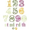 Sizzix Thinlits Die Set Folk Numbers by Catherine Pooler