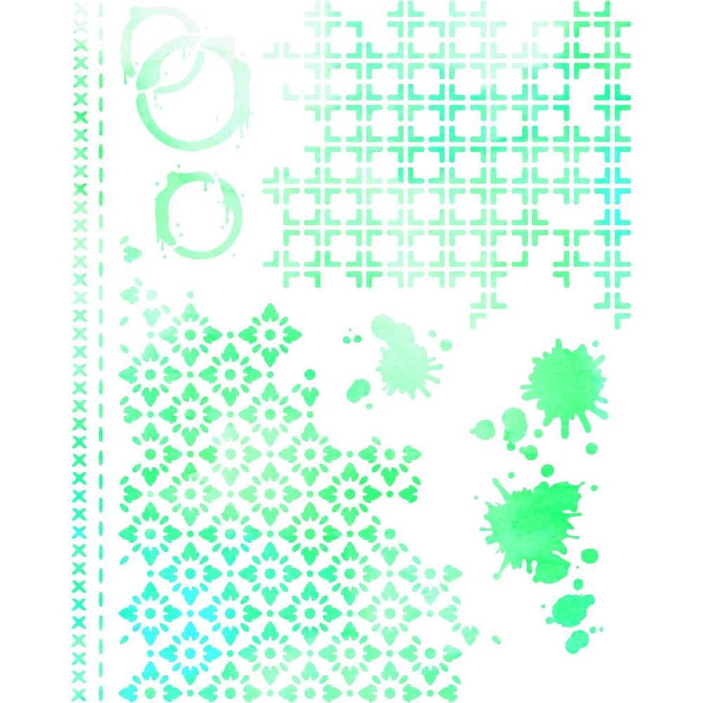 image:imageSizzix A4 Stencil Artful Layers by 49 amp Market 1 Stencil