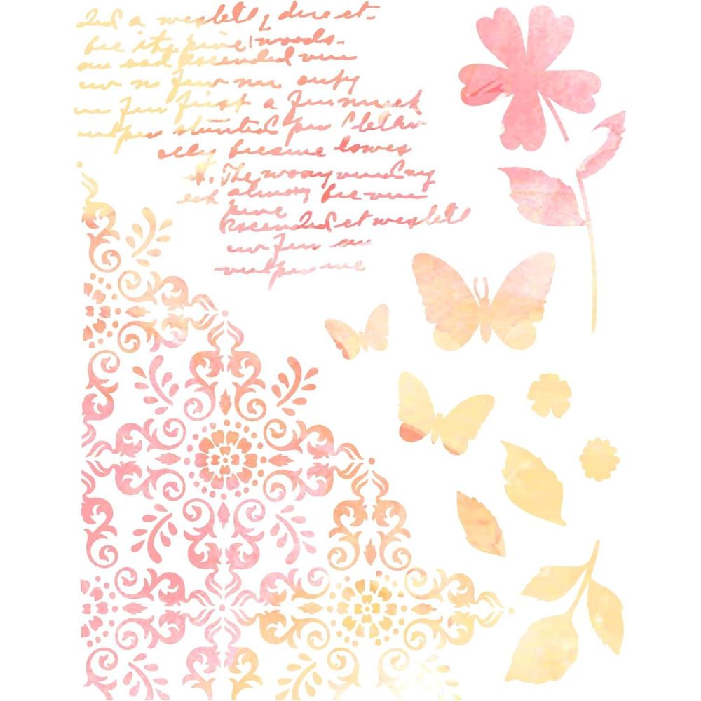 image:imageSizzix A4 Stencil Petal Play by 49 amp Market 1 Stencil