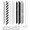 Sizzix Clear Stamps Set with Framelits Dies, Build-A-Frame by 49 & Market, 15 Rubber Stamps & 14 Cutting Dies