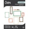 Sizzix Clear Stamps Set with Framelits Dies, Build-A-Frame by 49 & Market, 15 Rubber Stamps & 14 Cutting Dies