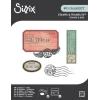 Sizzix Clear Stamps Set with Framelits Dies, Globetrotter’s Mark by 49 & Market, 62 Rubber Stamps & 4 Cutting Dies