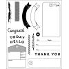 Sizzix Clear Stamps Set with Framelits Dies, Globetrotter’s Mark by 49 & Market, 62 Rubber Stamps & 4 Cutting Dies
