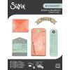 Sizzix Clear Stamps Set with Framelits Dies, Tag It by 49 & Market, 6 Rubber Stamps & 17 Cutting Dies
