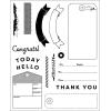 Sizzix Clear Stamps Set with Framelits Dies, Tag It by 49 & Market, 6 Rubber Stamps & 17 Cutting Dies