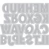 Sizzix Thinlits Die Set, This or That 2 inch Alphabet by 49 and Market, 52 Cutting Dies