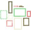 Sizzix Clear Stamps Set with Framelits Dies, Build-A-Frame by 49 & Market, 15 Rubber Stamps & 14 Cutting Dies