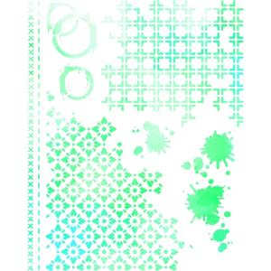 Sizzix A4 Stencil, Artful Layers by 49 & Market, 1 Stencil