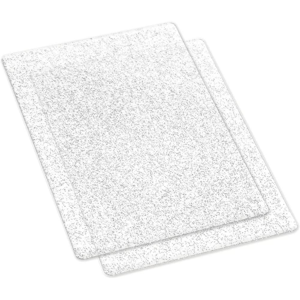 image:imageSizzix Accessory Cutting Pads Standard 1 PairSizzix Cutting PadsStandard 1Pair Clear wSilver Glitter MultiColour 28 x 19 x 12 cm