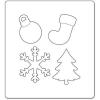 Sizzix “Christmas Tree/Ornament/Snow Flake and Stocking Bigz Die